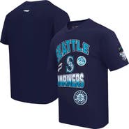 PRO STANDARD Men's Pro Standard Navy Seattle Mariners Turn It Up Dropped Shoulder T-Shirt