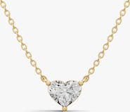 SEREIA OFFICIAL 14K Gold 1 ct Lab Grown Heart Shape Diamond Pendant