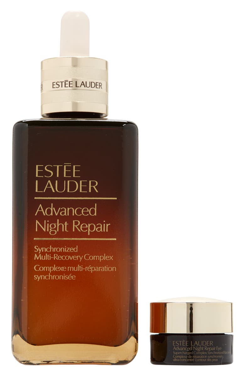Estée Lauder Repair & Brighten Advanced Night Repair Synchronized Multi-Recovery Complex Serum Set, Main, color, 