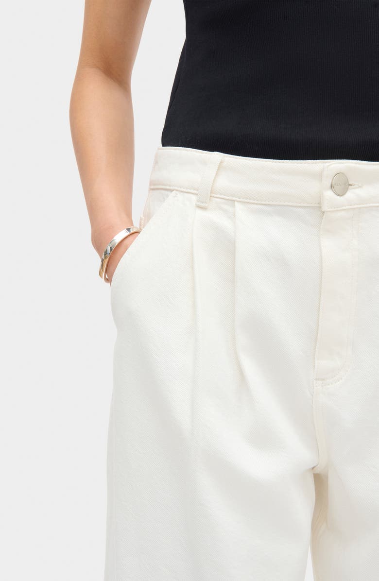 ALIGNE Lainey Pleated Jeans, Alternate, color, Ecru