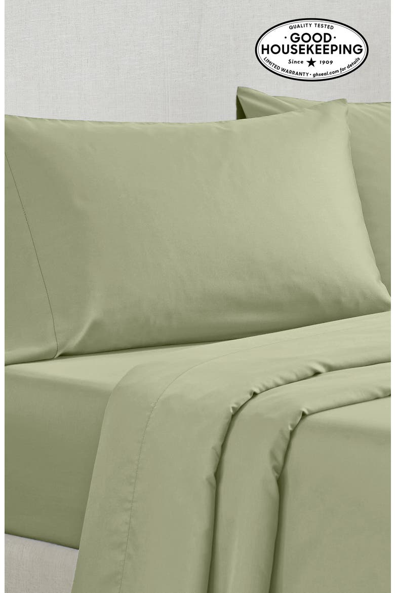 Set of 2 Pillowcases - Grand Indulgence 1000 Thread Count 100% Cotton Sateen, Alternate, color, Pale Green