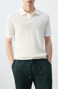 MANGO Structured Polo Shirt