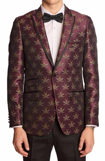 PAISLEY & GRAY Grosvenor Slim Fit Satin Dinner Jacket