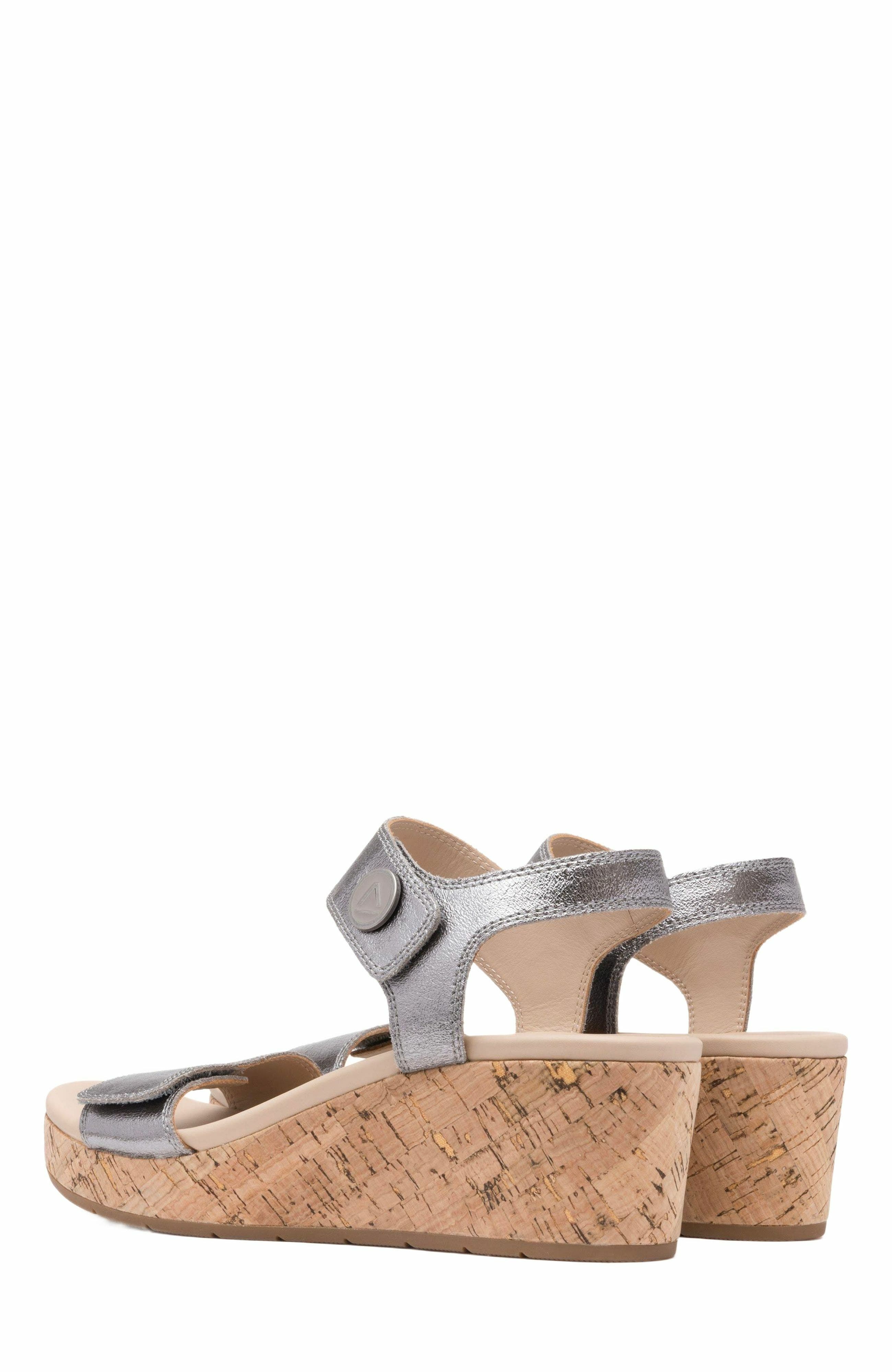 ABEO Riviera Strap Sandal, Alternate, color, Pewter - Regular