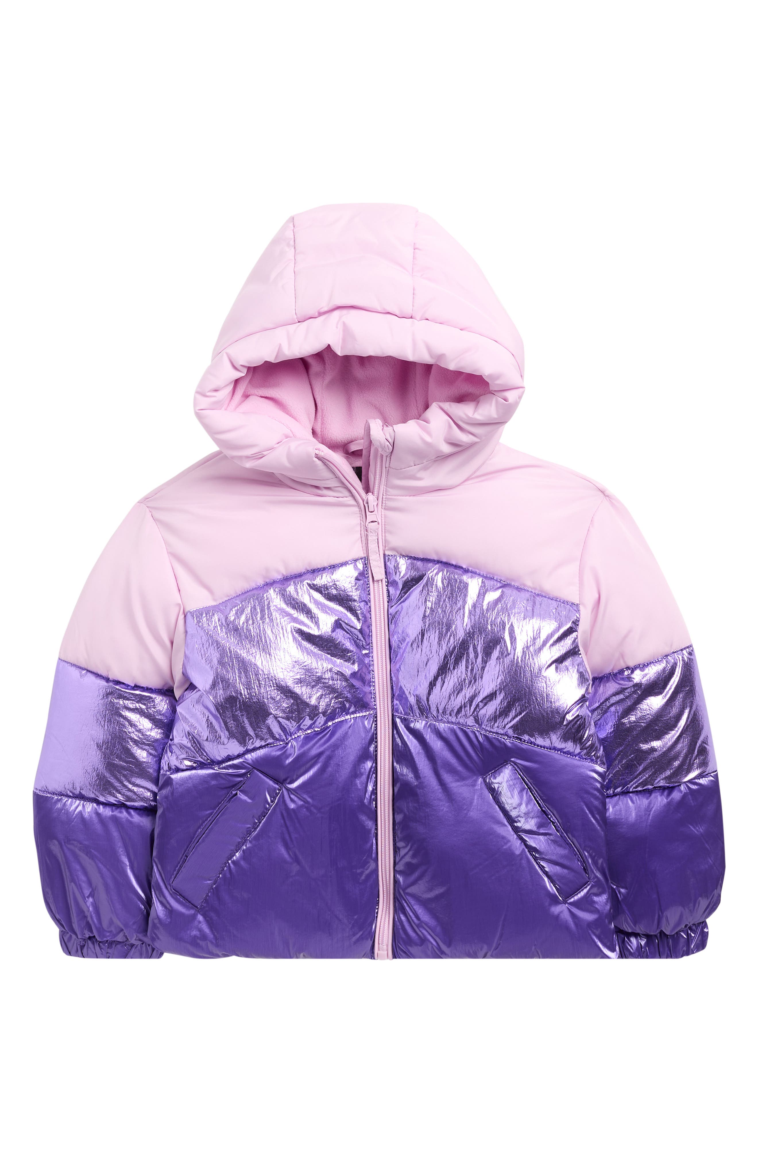 Rothschild Kids' Colorblock Hooded Puffer Jacket
