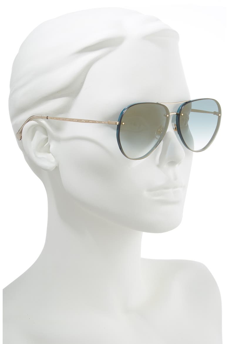 Gloria2 59mm Aviator Sunglasses, Alternate, color, MILITARY GREEN