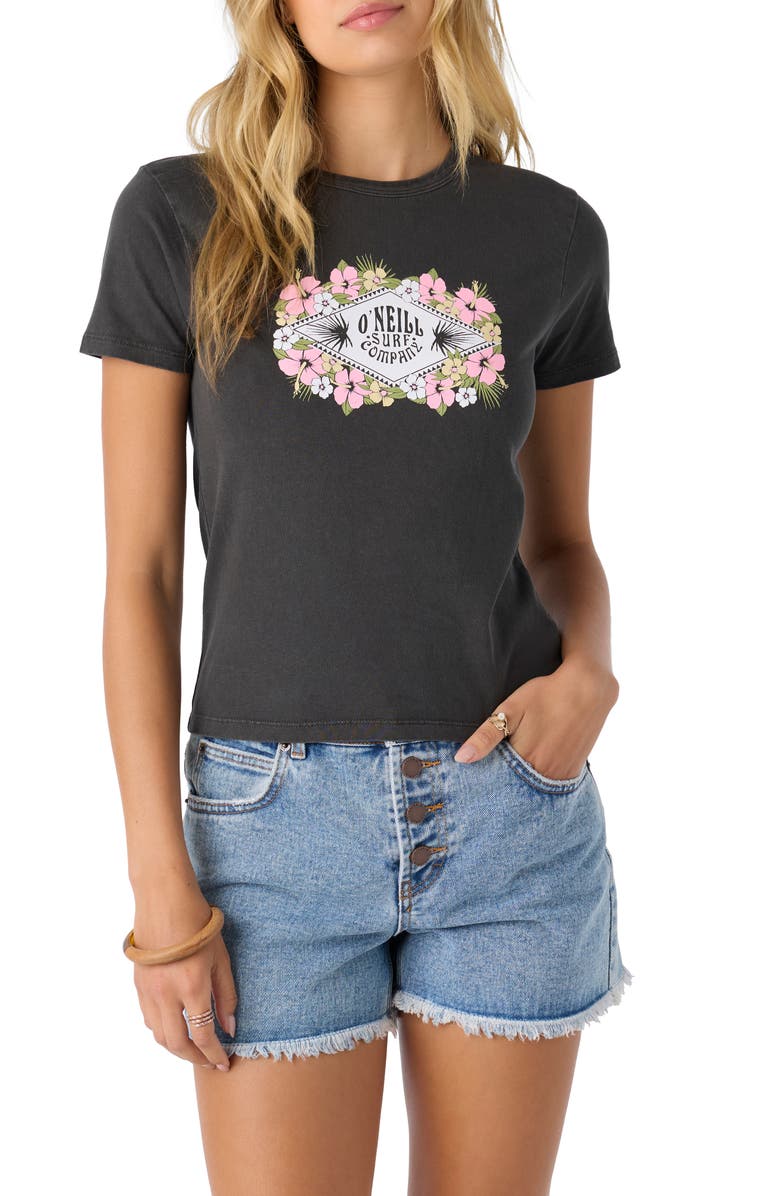 O'Neill Beachside Hibiscus Graphic T-Shirt, Main, color, 