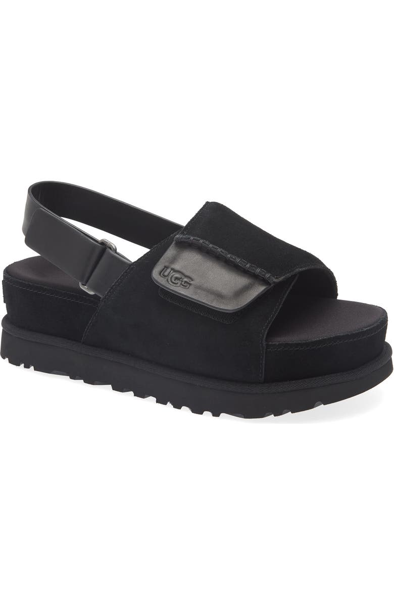 UGG<sup>®</sup> Goldenstar Platform Slingback Sandal, Main, color,