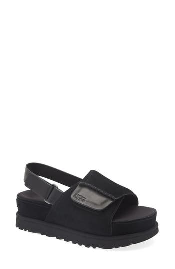 Ugg ® Goldenstar Platform Slingback Sandal In Black