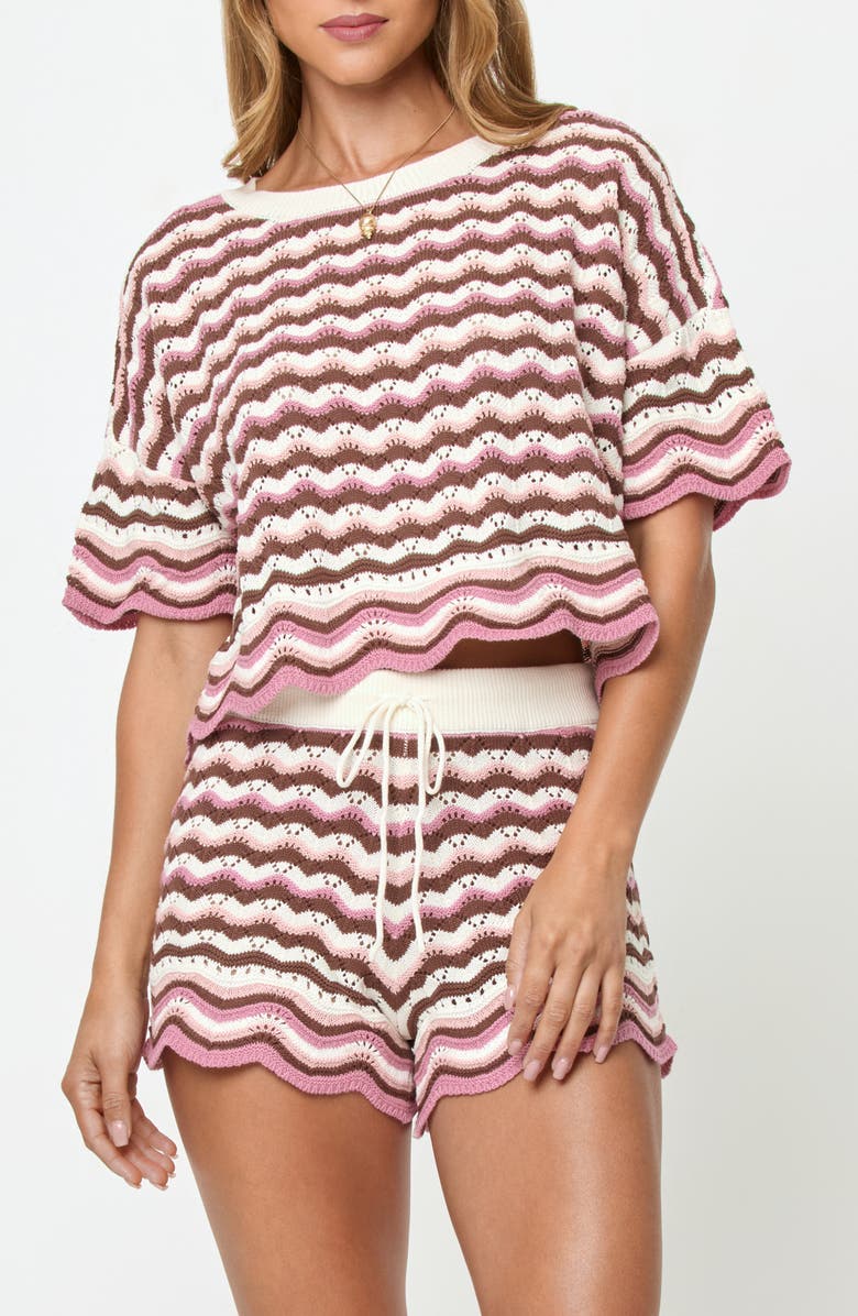 LSPACE Sun Chaser Stripe Top, Main, color, Neapolitan