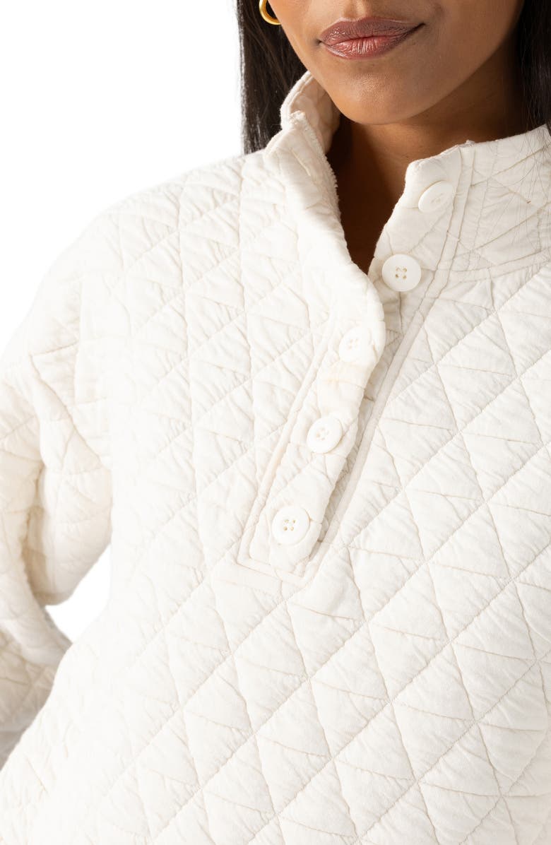 Sanctuary Quilted Cotton Blend Popover Top, Alternate, color, 