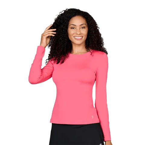UV Colors Womens Long Sleeve Tennis Shirt