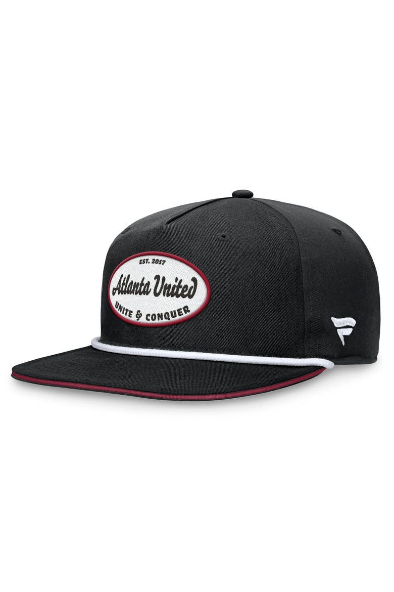 Men's Fanatics Branded Black Atlanta United FC Iron Golf Snapback Hat, Alternate, color, Black