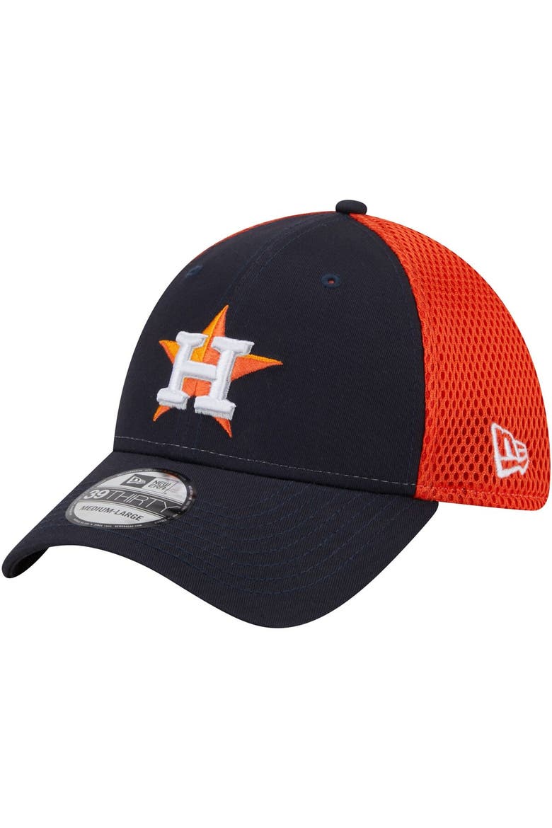 Men's New Era Navy Houston Astros Team Neo 39THIRTY Flex Hat, Main, color, Navy