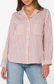 VELVET HEART Talma Roll Tab Sleeve Button-Up Shirt