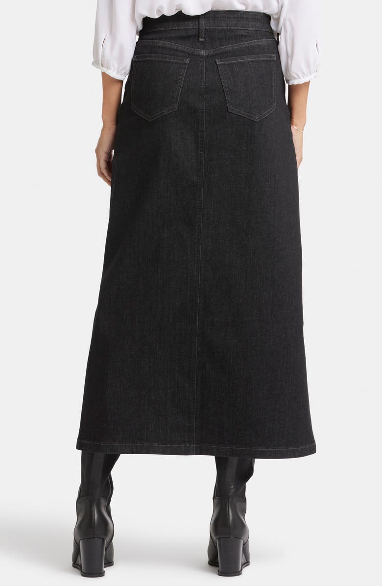 NYDJ Front Slit Denim Midi Skirt, Alternate, color,