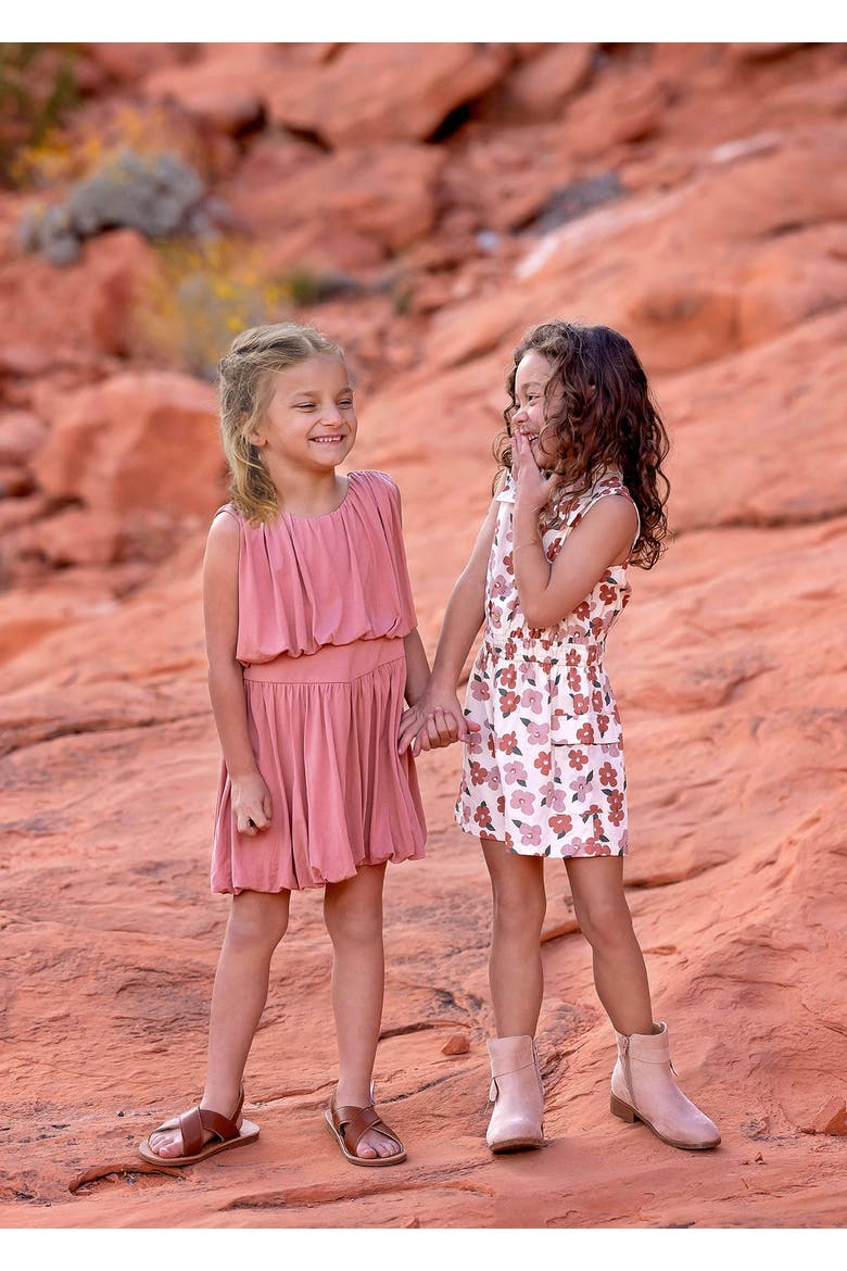 Mavery Floral Romper, Alternate, color, Pink