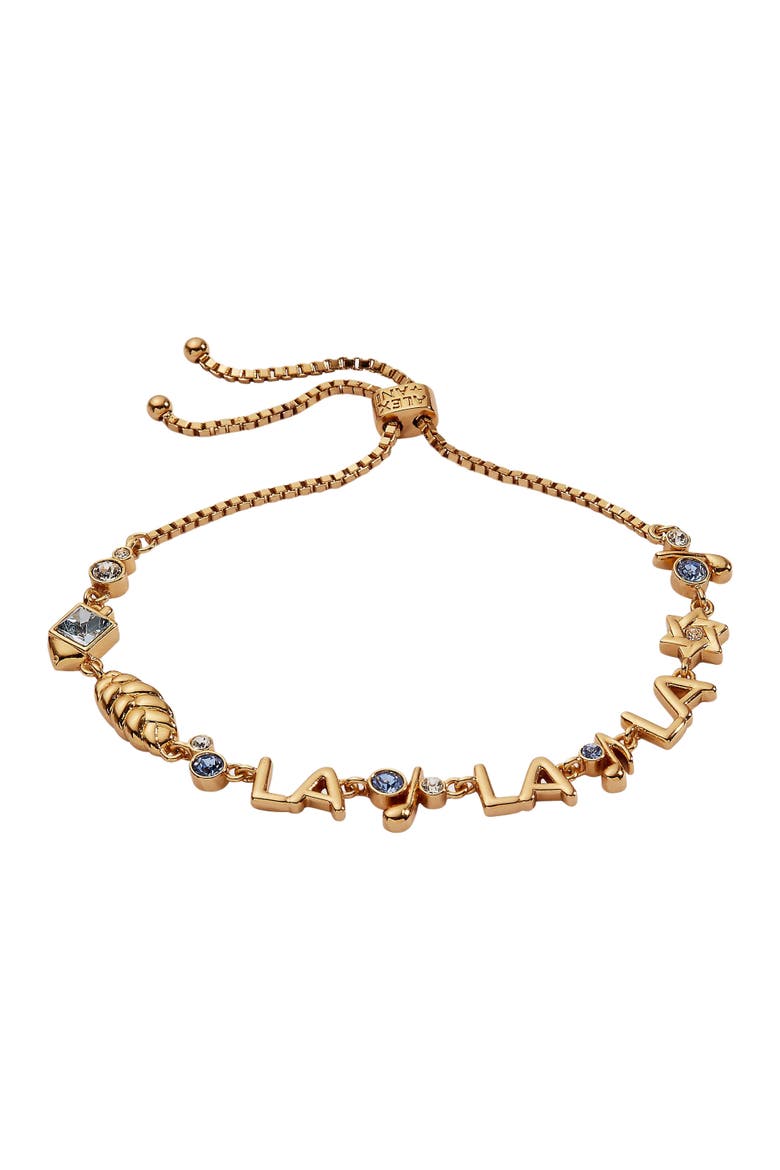 Challah-la-la-la Bolo Bracelet, Main, color, Gold