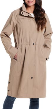 Gallery Water Resistant Hooded Raincoat