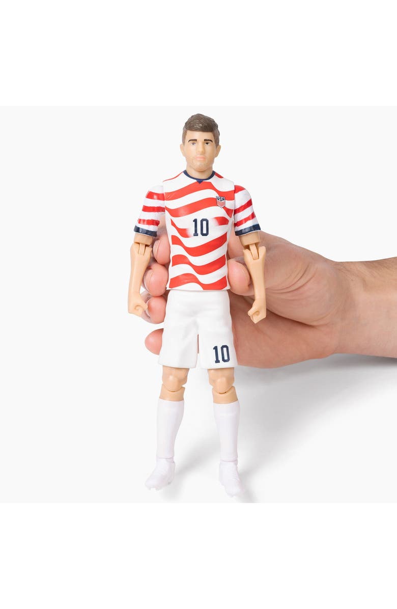 Banbo Toys Sockers 2026 USMNT Christian Pulisic Home Jersey 8" Soccer Action Figure, Alternate, color, Red
