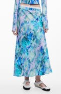Desigual Floral Print Midi Skirt
