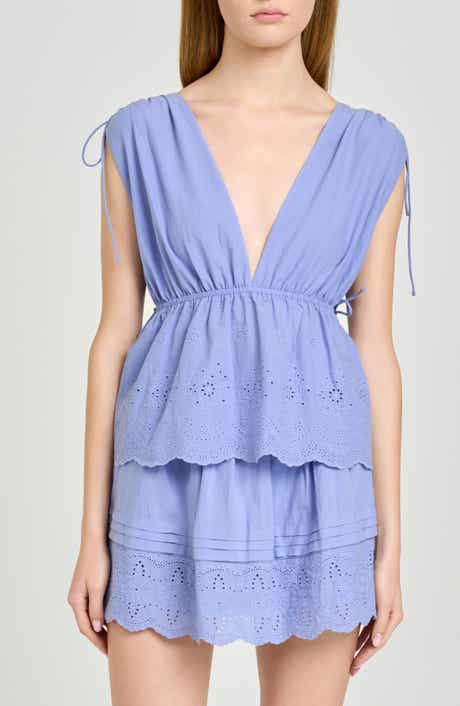 x Hannah Lovey Porter Goldie Cotton Eyelet Top (Nordstrom Exclusive)
