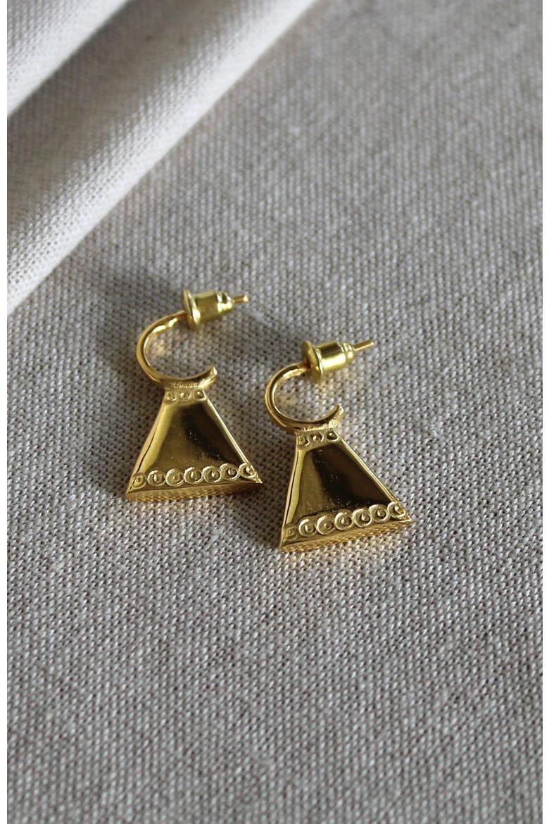 Dinka Earrings, Main, color, Gold Plated