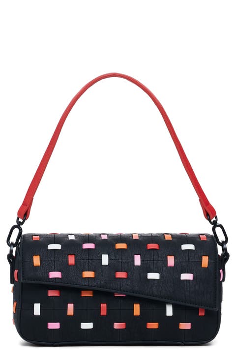 Faux Leather Shoulder Bag