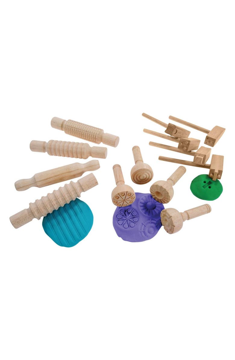Kaplan Early Learning Company Hammers and Rollers with Various Designs, Alternate, color, Beige
