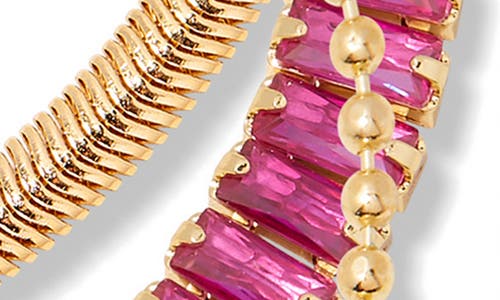 Brook & York Priya Birthstone Tennis Bracelet In Gold July