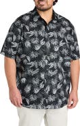Synrgy by DXL Big & Tall Big Leaf Print Sport Shirt