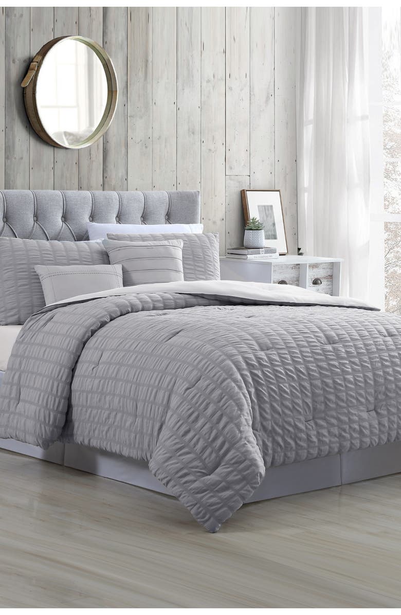 Modern Threads 5-Piece Seersucker Comforter Set, Main, color, 
