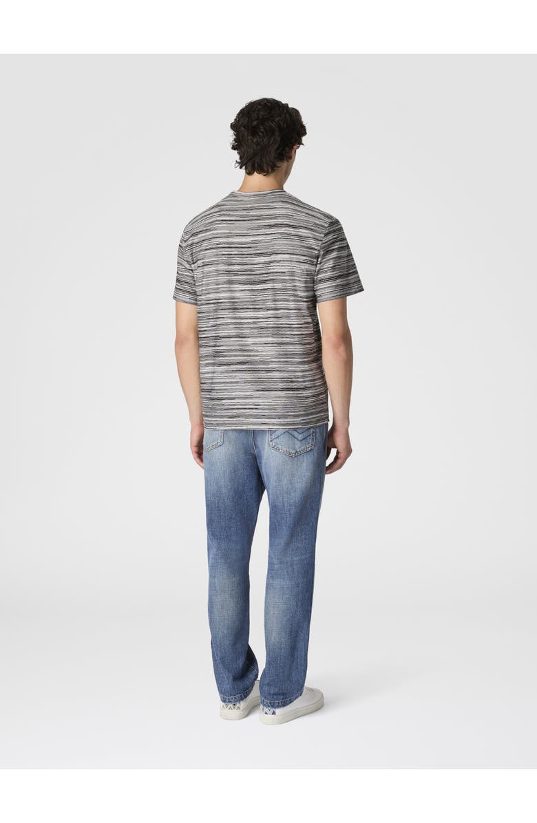 Missoni T-shirt With Flame And Zigzag Pattern, Alternate, color, Grey