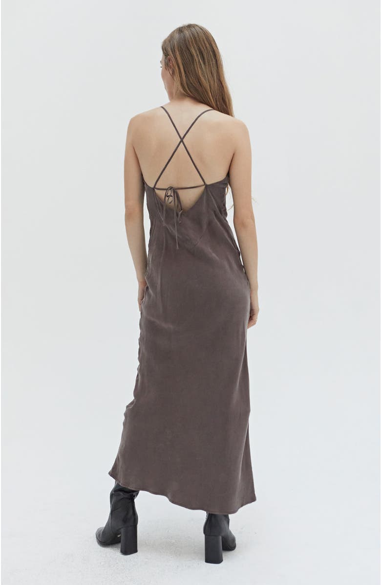 CRESCENT Cupro Slip Maxi Dress, Alternate, color,