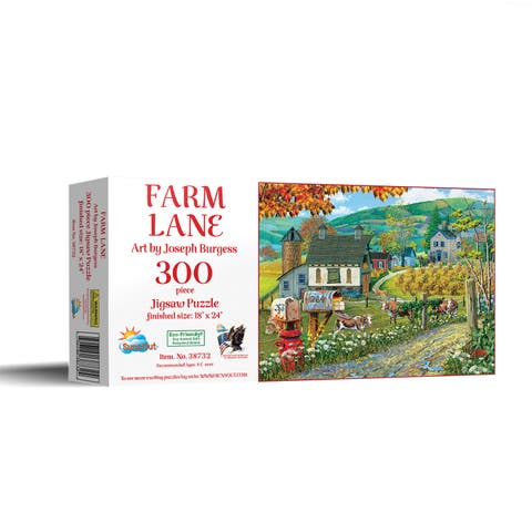 Farm Lane 300 piece Jigsaw Puzzle for Adults