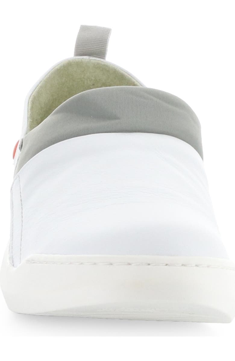 Fly London Baju Slip-On Sneaker, Alternate, color, White/Grey Smooth
