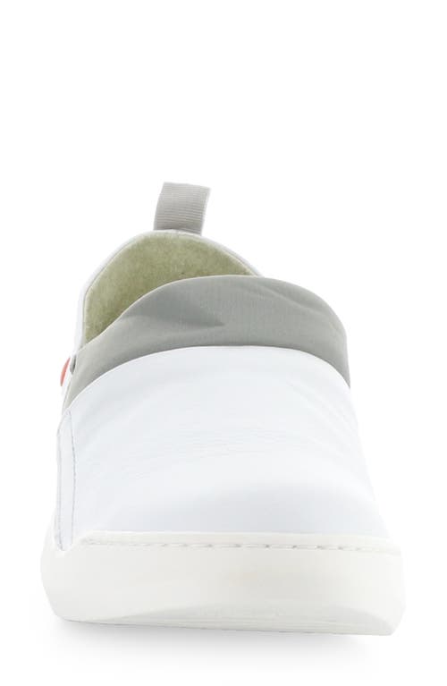 Fly London Baju Slip-on Sneaker In White/grey Smooth
