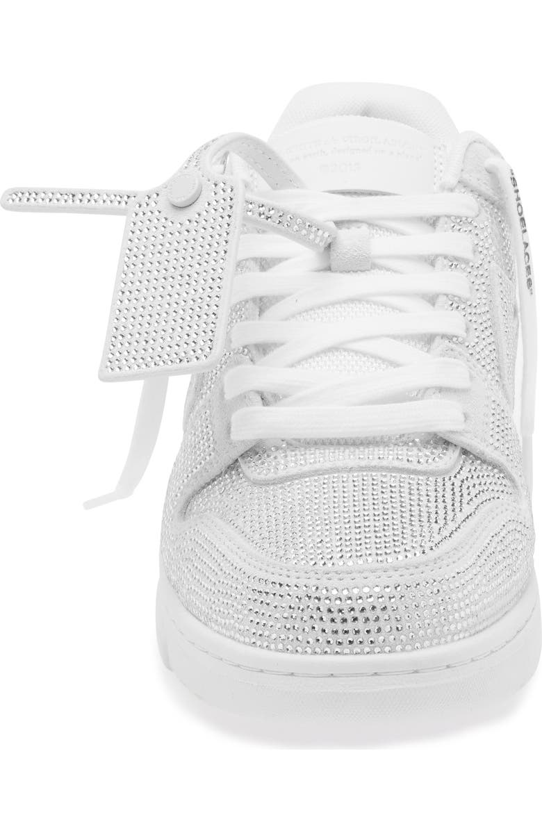 Off-White Out of Office Crystal Embellished Low Top Sneaker, Alternate, color, White - White