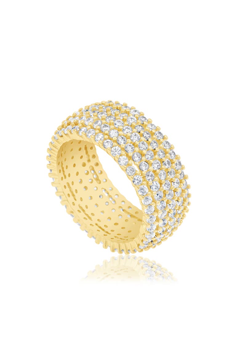 Pavé Cigar Band Ring, Alternate, color, GOLD