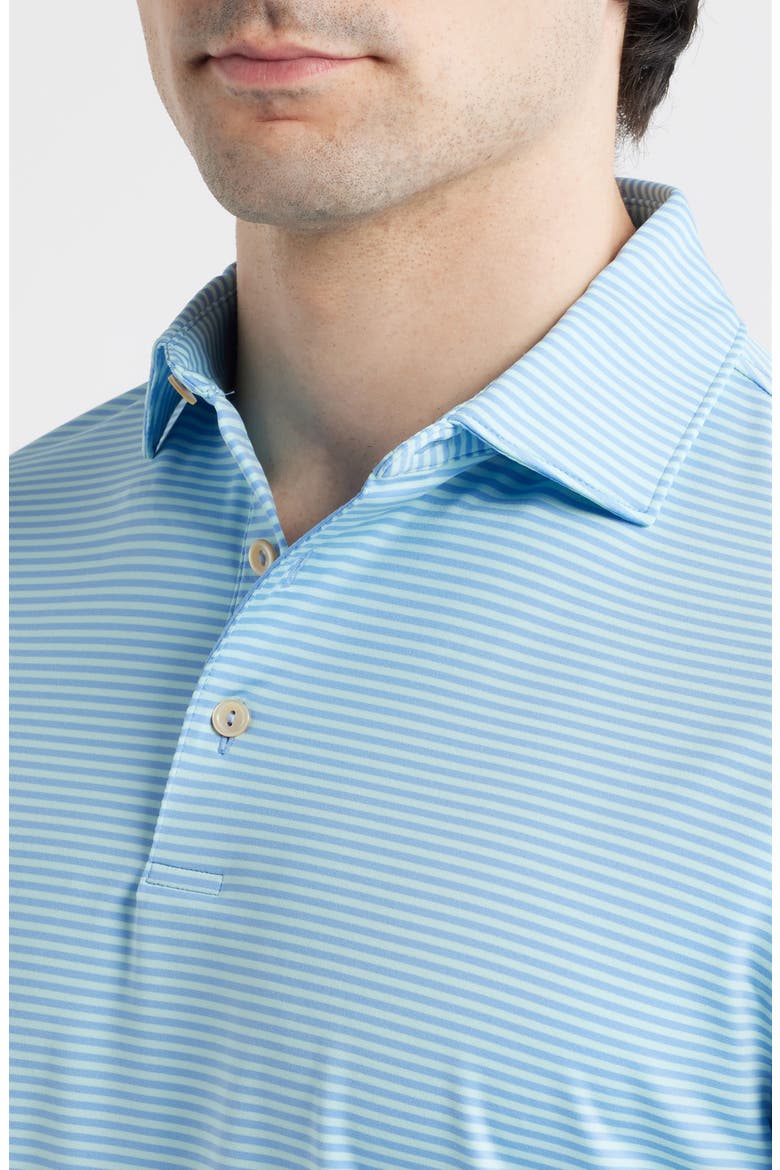 Hales Stripe Performance Jersey Polo, Alternate, color, BLUEBIRD