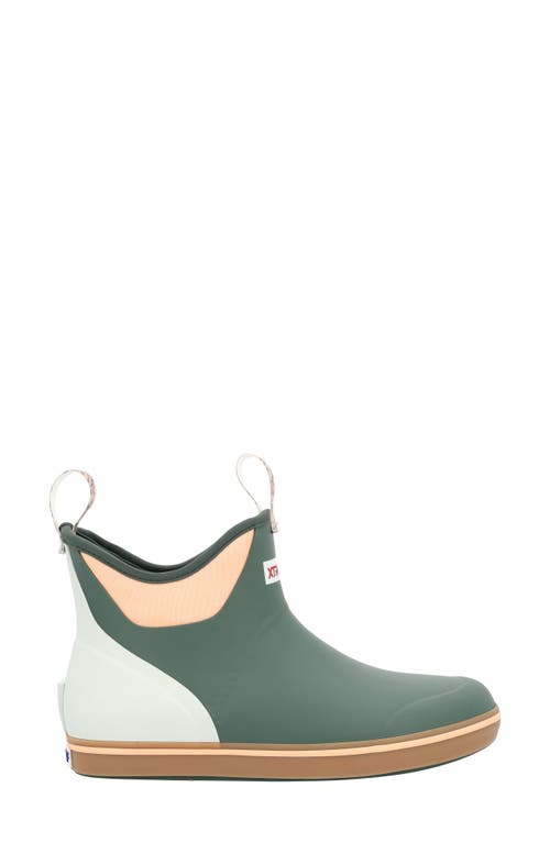 Xtratuf X Salmon Sisters Waterproof Ankle Deck Boot In Green