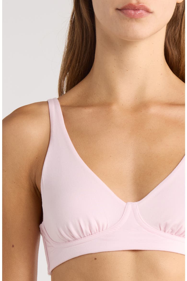 FeelFree Longline Bralette, Alternate, color, PEONY