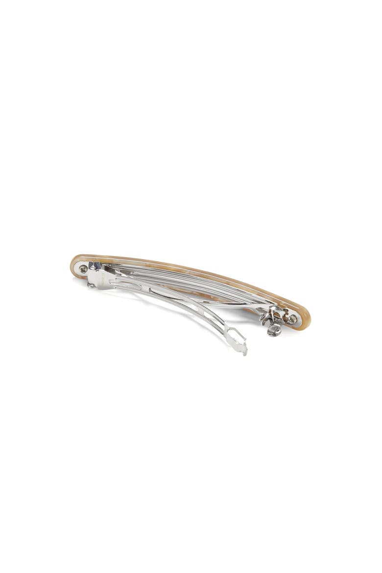 Slim Paris Barrette, Alternate, color, Sand Shell