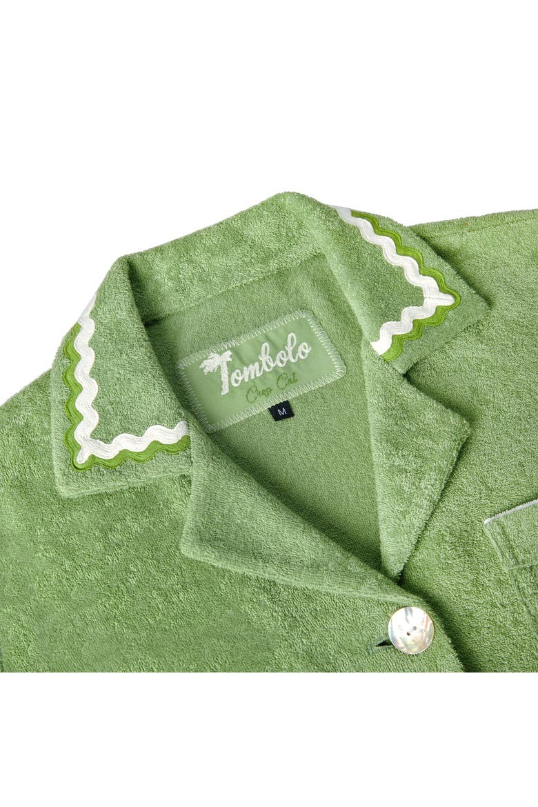 'Rick Rack' Cabana ~ Crop Cut, Alternate, color, Green