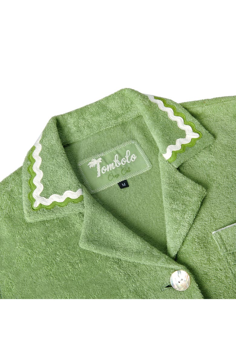 Tombolo 'Rick Rack' Cabana ~ Crop Cut, Alternate, color, Green