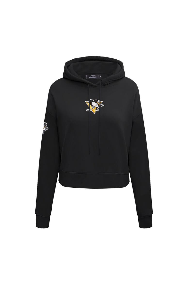 PRO STANDARD Women's Pro Standard Black Pittsburgh Penguins Classic Chenille Pullover Hoodie, Alternate, color, Black