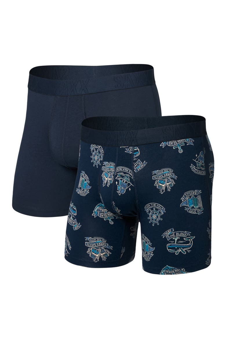 DropTemp™ Assorted 2-Pack Cooling Cotton Boxer Briefs, Alternate, color, HIGH SEAS/ DARK INK