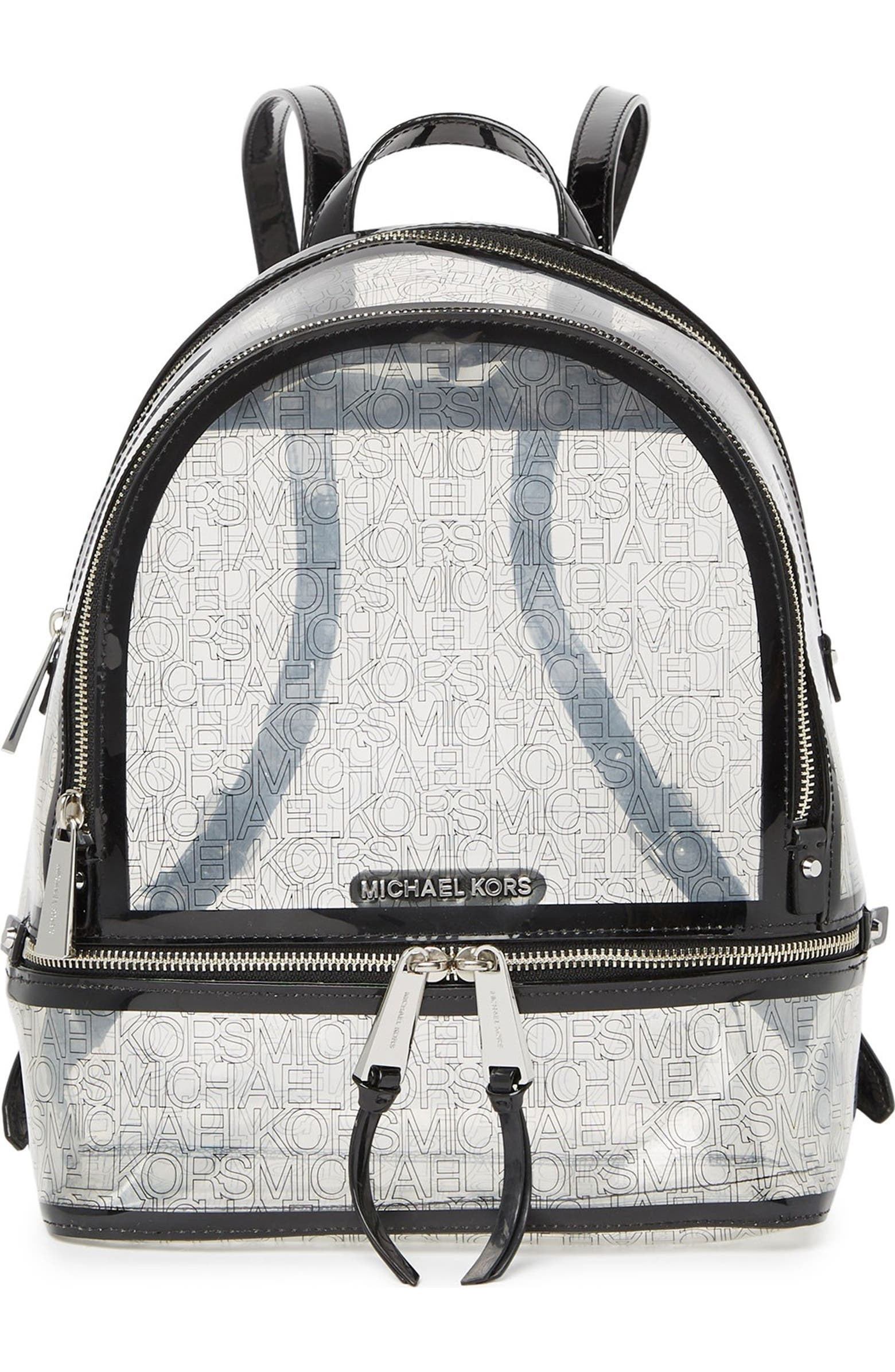 Michael Kors Rhea Mid Zip Clear Backpack | Nordstromrack