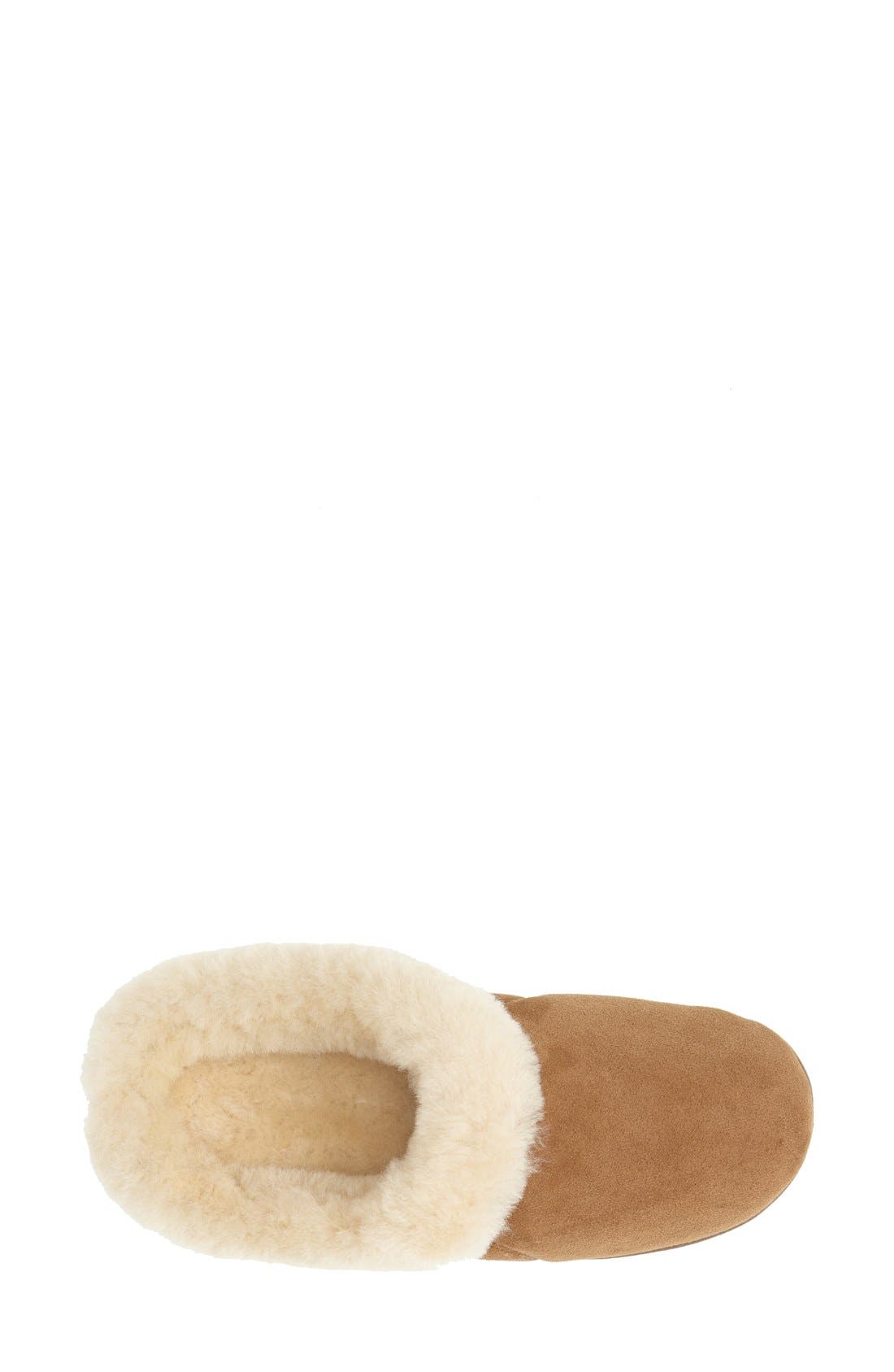 Acorn Genuine Shearling Mule Slipper, Alternate, color, Walnut