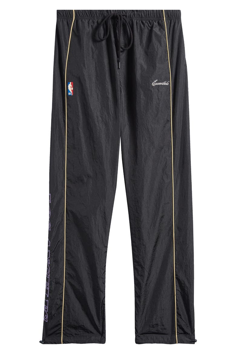 Lakers 90s Relaxed Track Pants, Alternate, color, BLACK